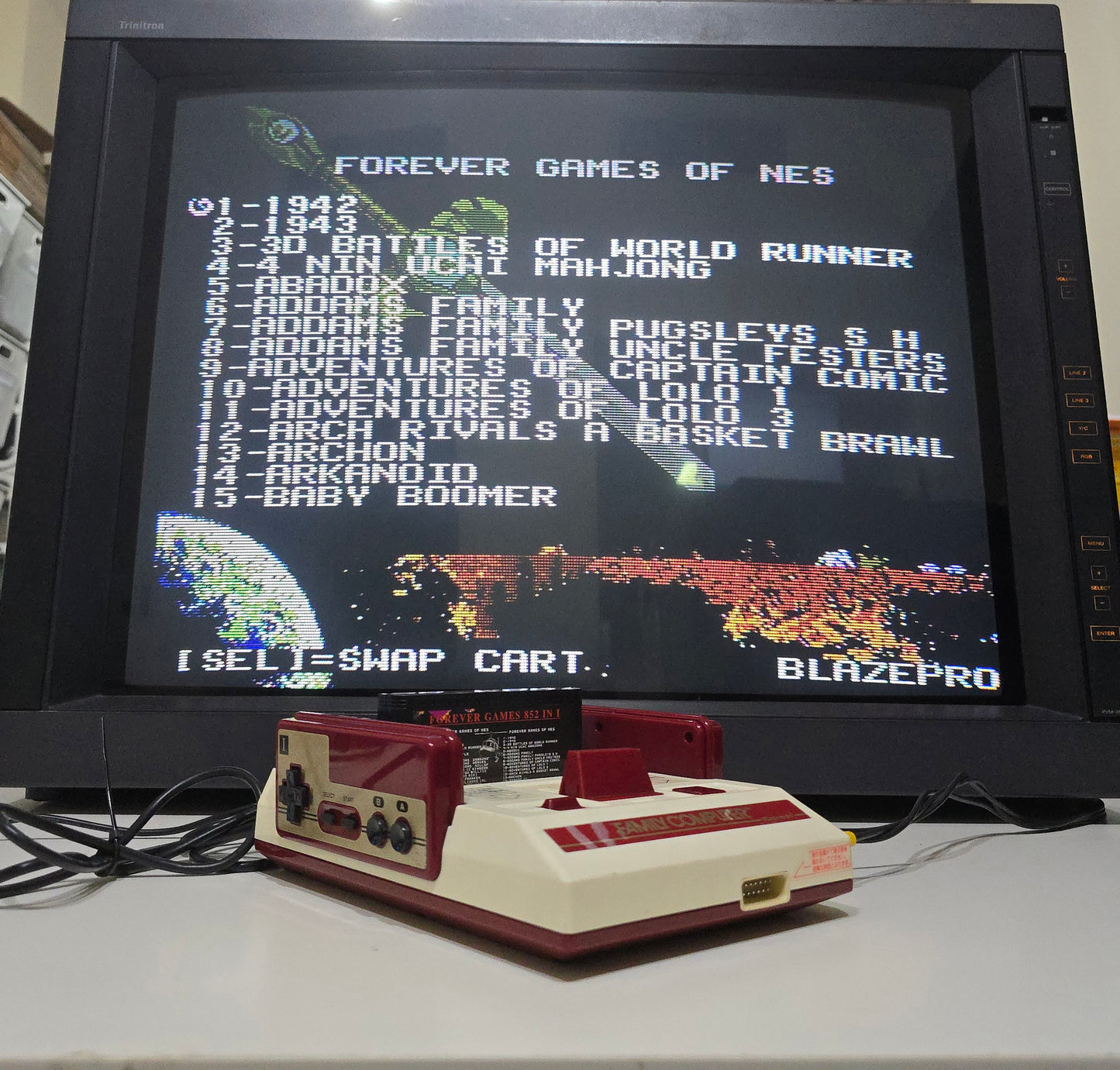 NINTENDO FAMICOM with AV Mod