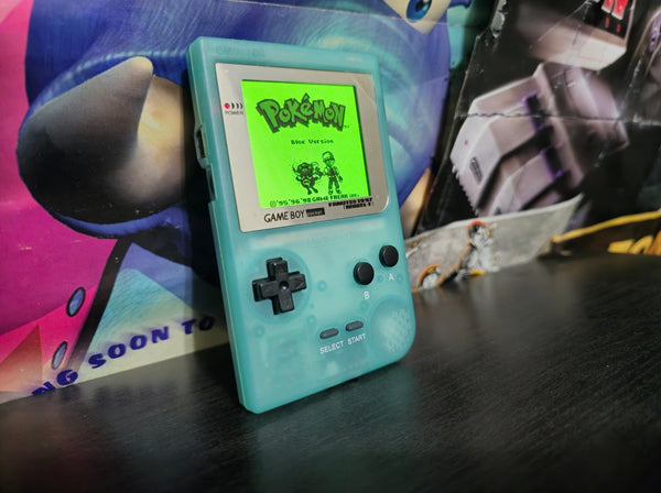 Game Boy POCKET (Clear Blue) IPS Display