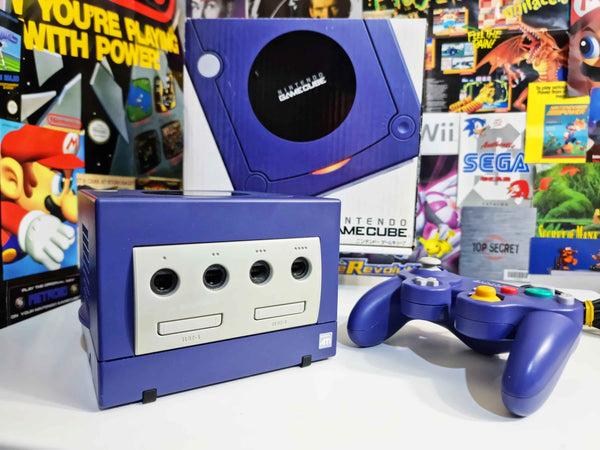 GAMECUBE CONSOLE (INDIGO)(COMPLETE IN BOX)