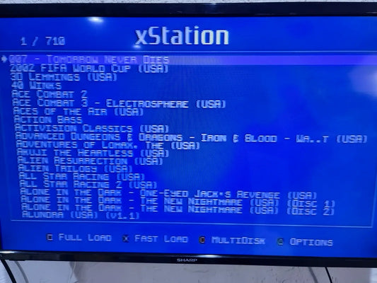 PLAYSTATION 1 WITH XSTATION MOD