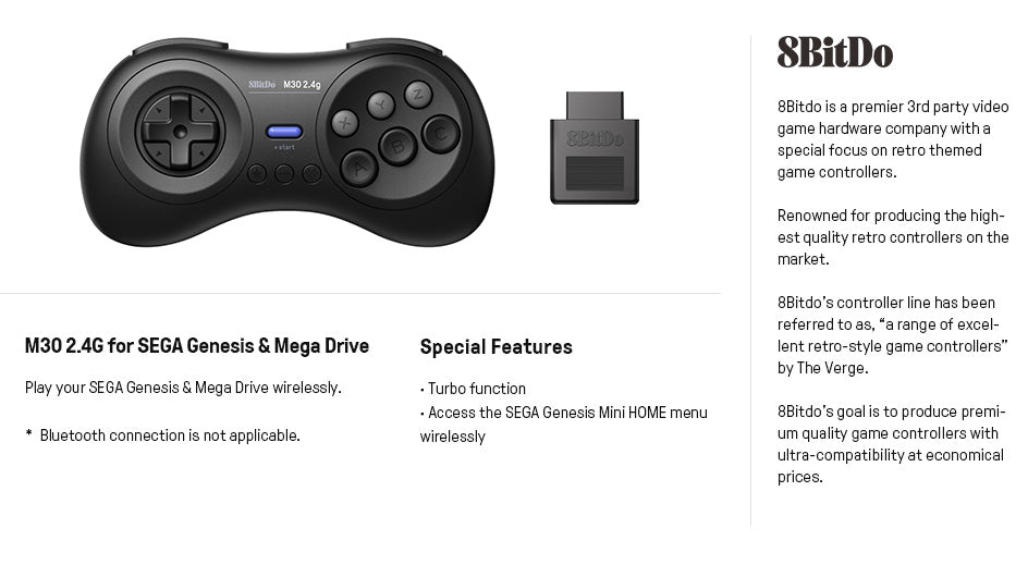 8bitdo Sega Wireless Controller