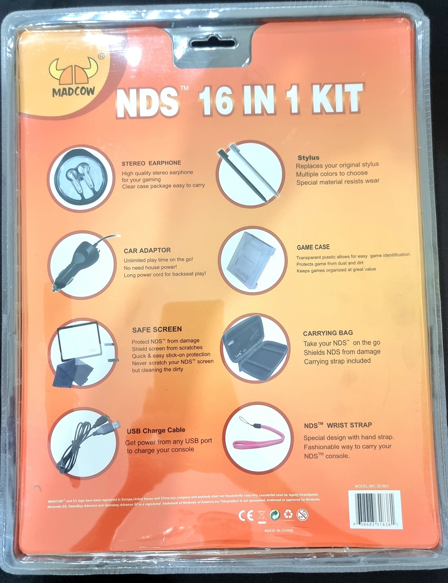 NINTENDO DS 16 in 1 Accessory Kit