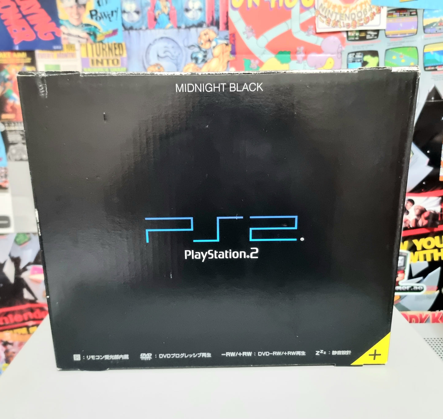 PLAYSTATION 2 (Black)(350 Games)(In Box)