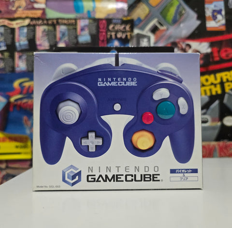 Gamecube Controller Purple & Clear (with box)