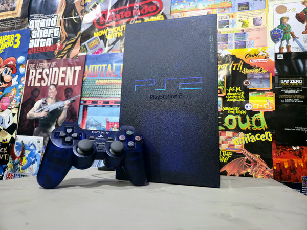 PLAYSTATION 2 (Midnight Blue)(350 Games)