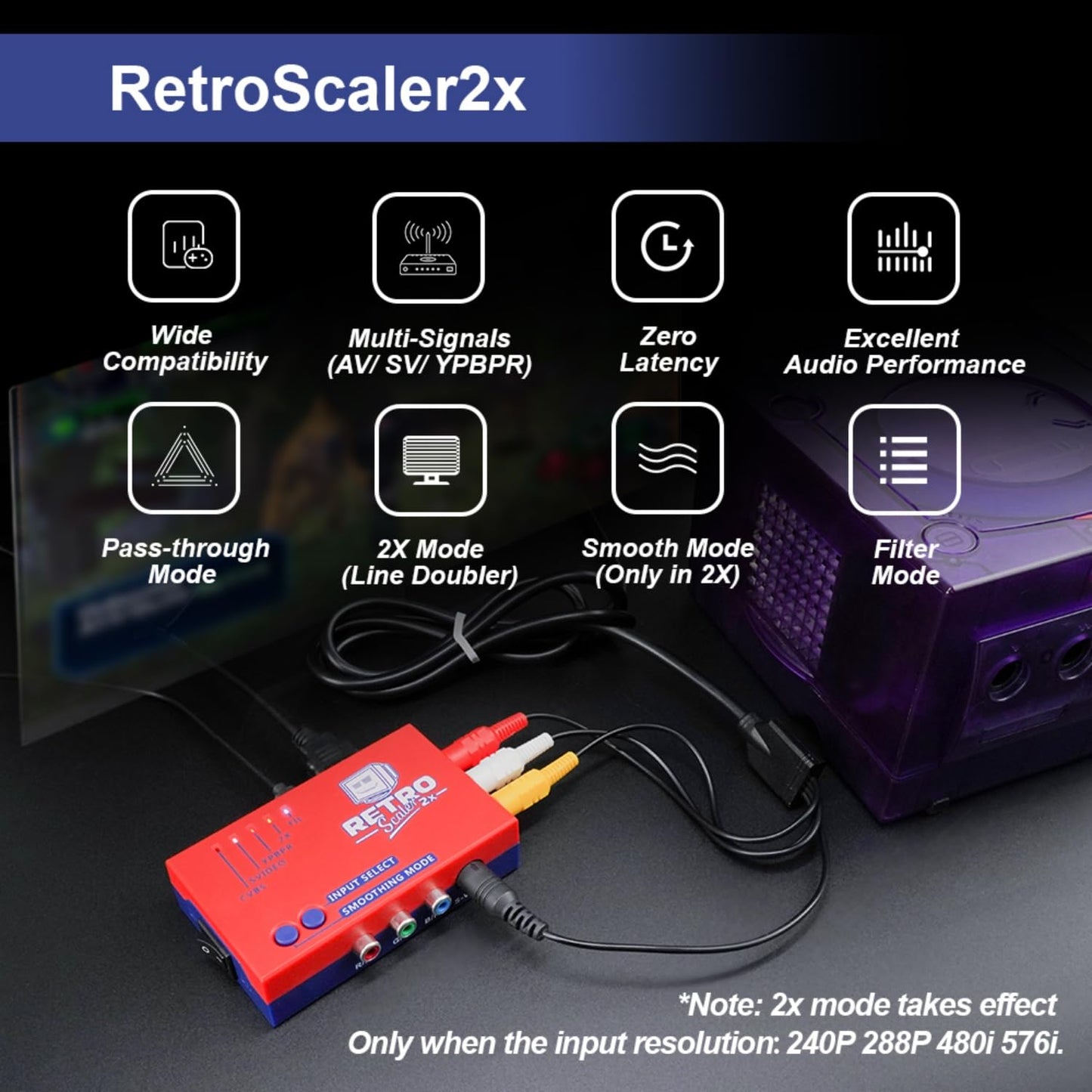 Retro Scaler 2x HDMI Converter