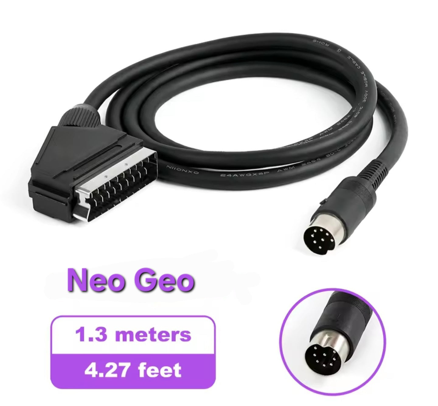 Neo Geo RGB Scart (High Quality)(Shielded)