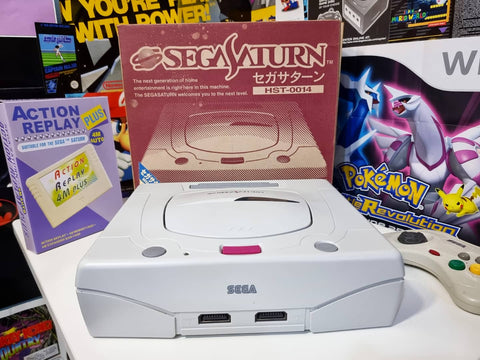 Sega Saturn (With Box)(White)