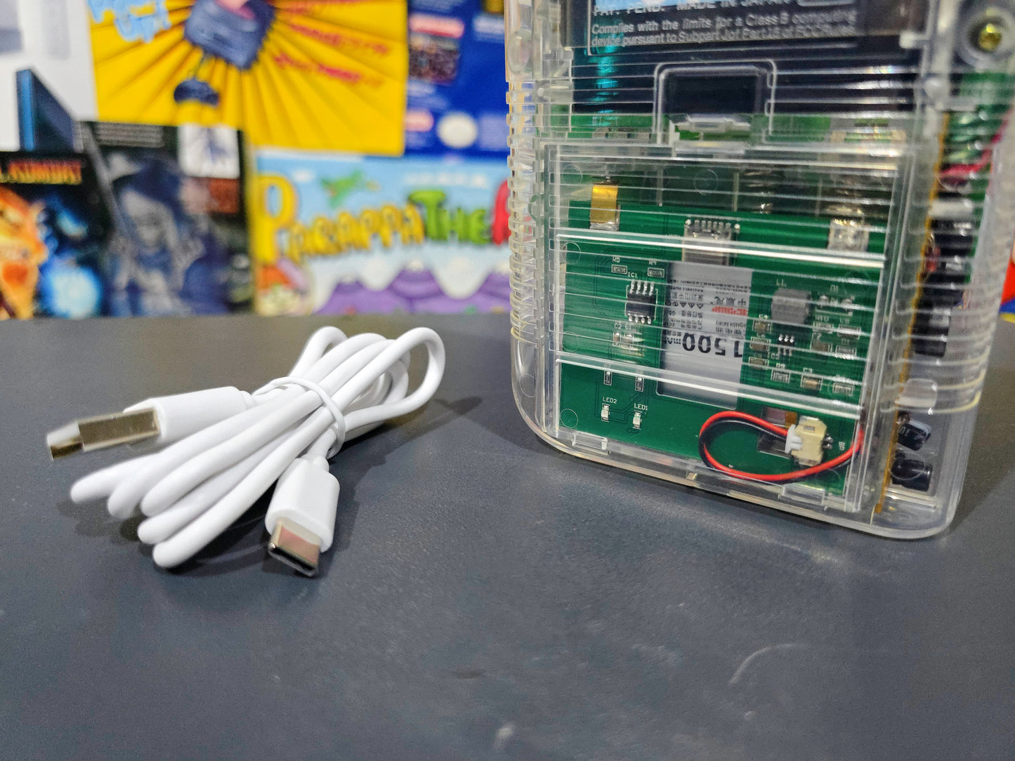 Original Gameboy (IPS)(USB-C Rechargeable)(Clear)