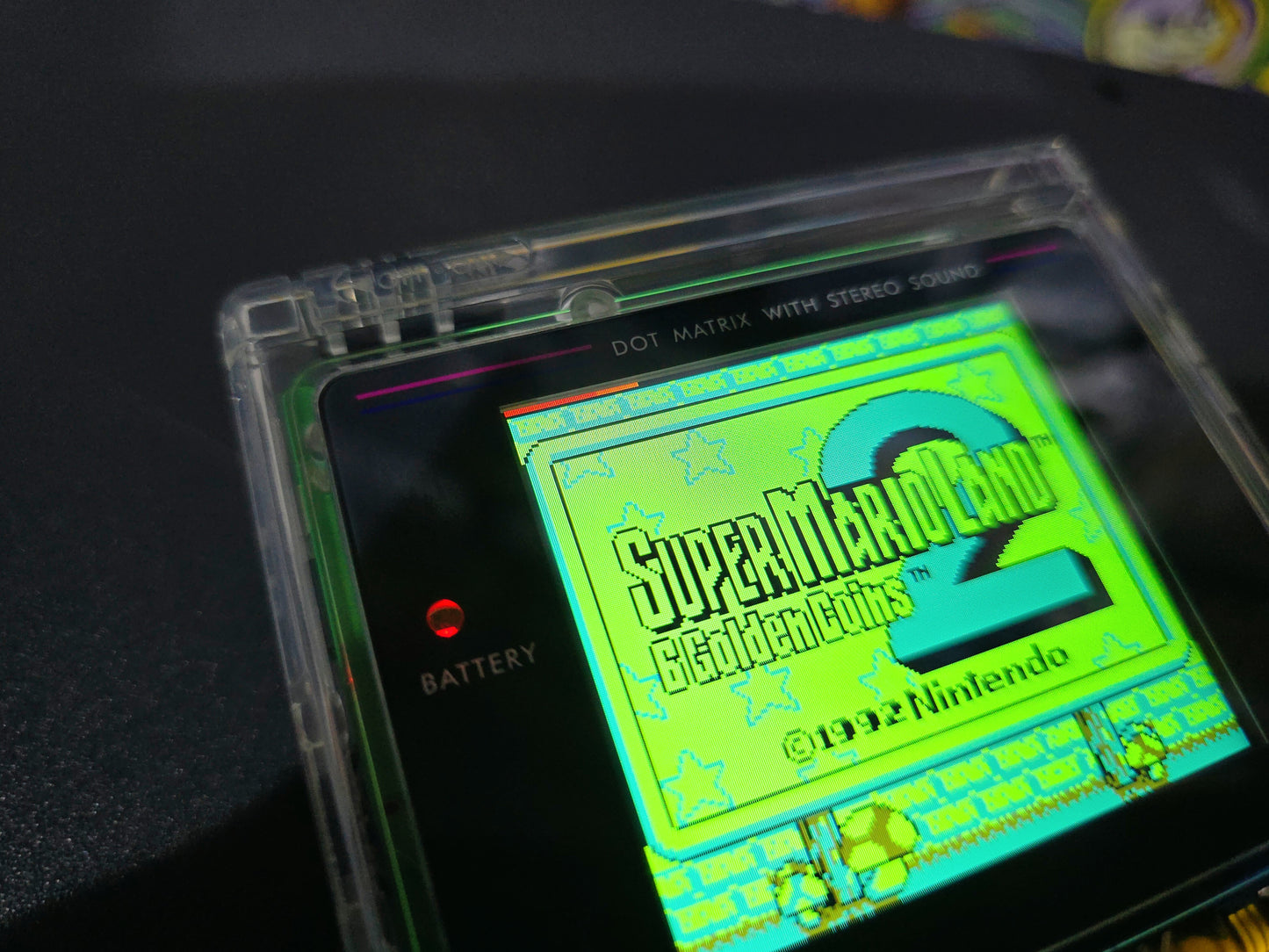 Original Gameboy (IPS)(USB-C Rechargeable)(Clear)