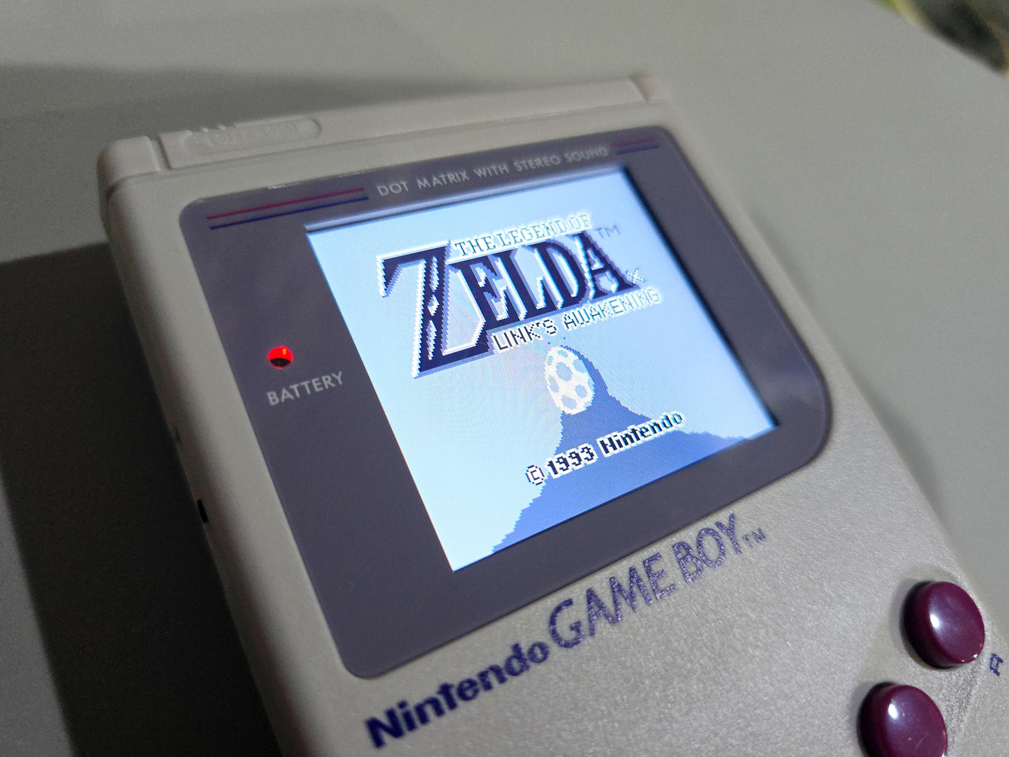 Original Gameboy (IPS)(USB-C Rechargeable)(Gray)