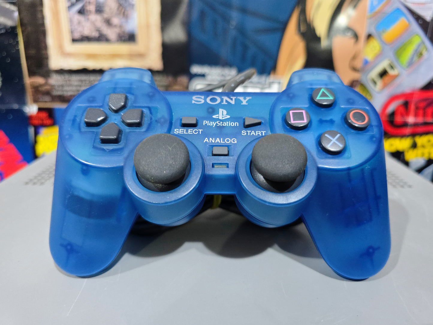 Orignal PS1 Controller (Cear Blue)