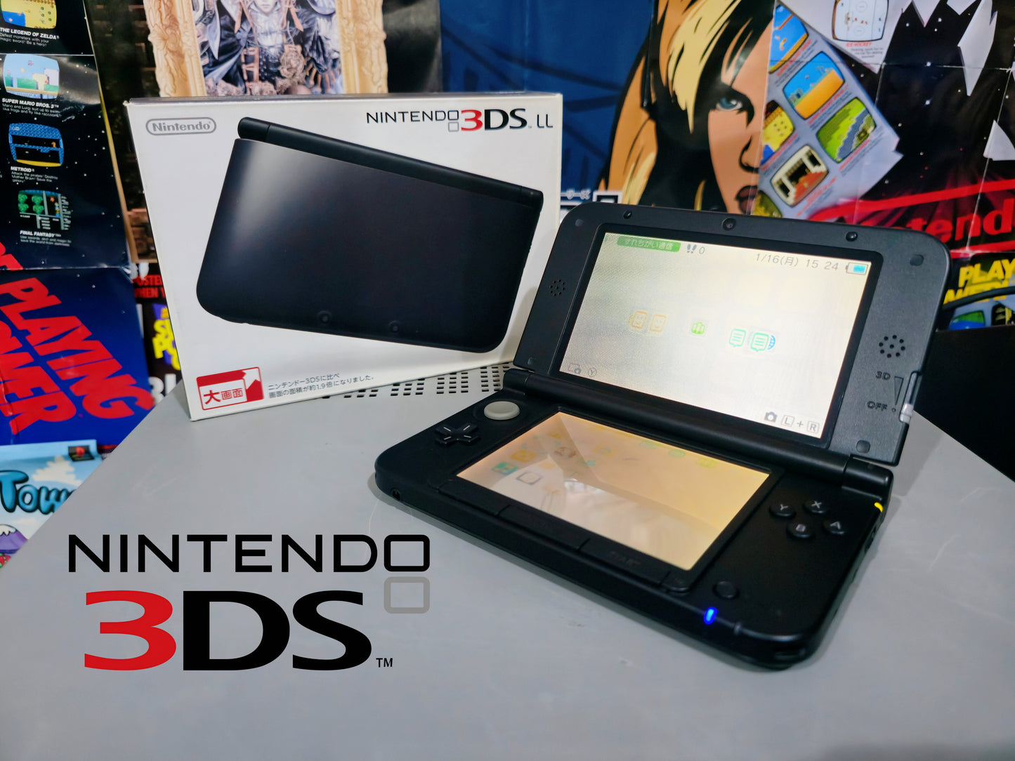Nintendo 3ds XL (Complete in Box)(Black)