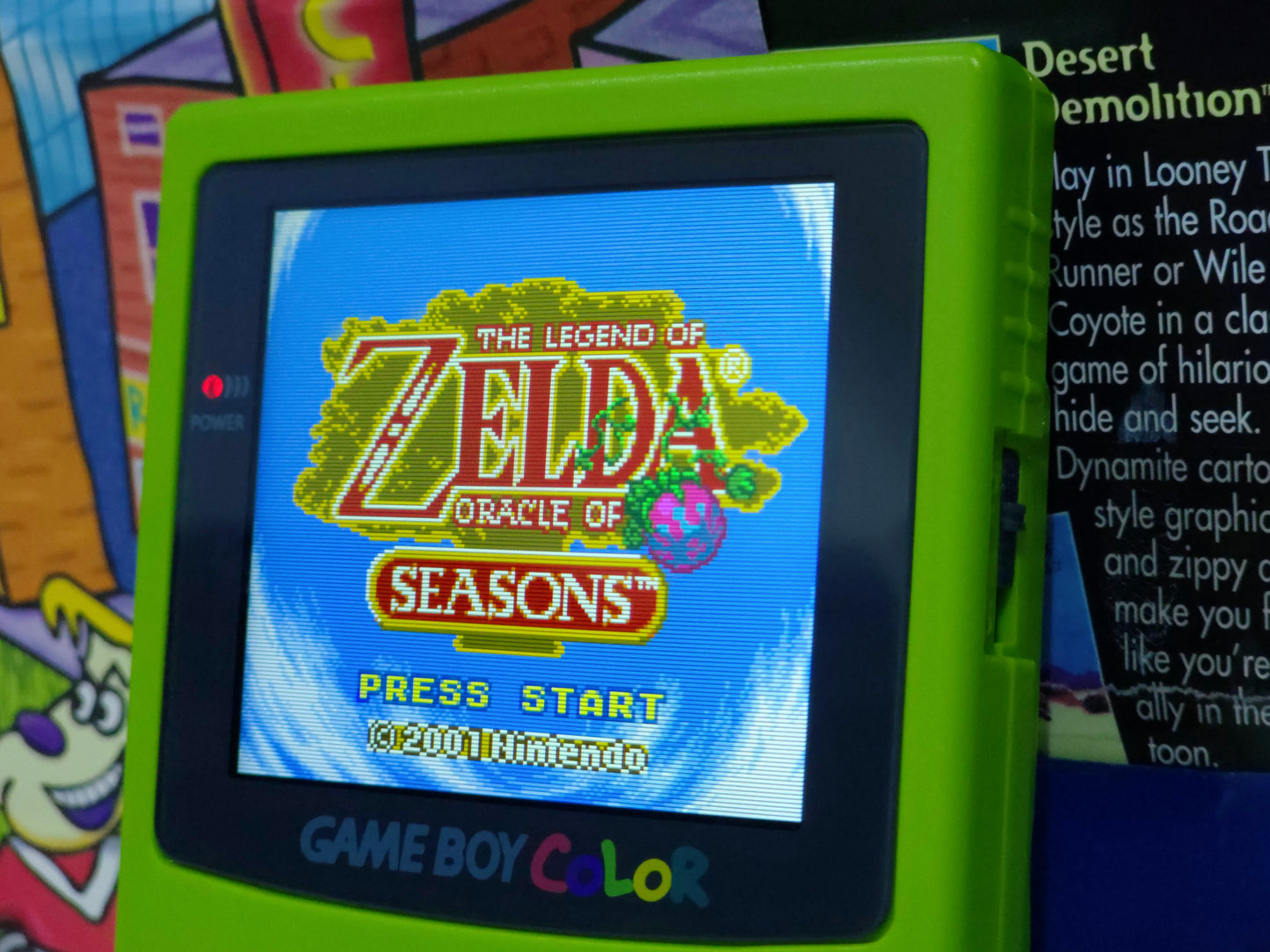 GameBoy Color (IPS SCREEN) (USB-C Rechargeable Battery)