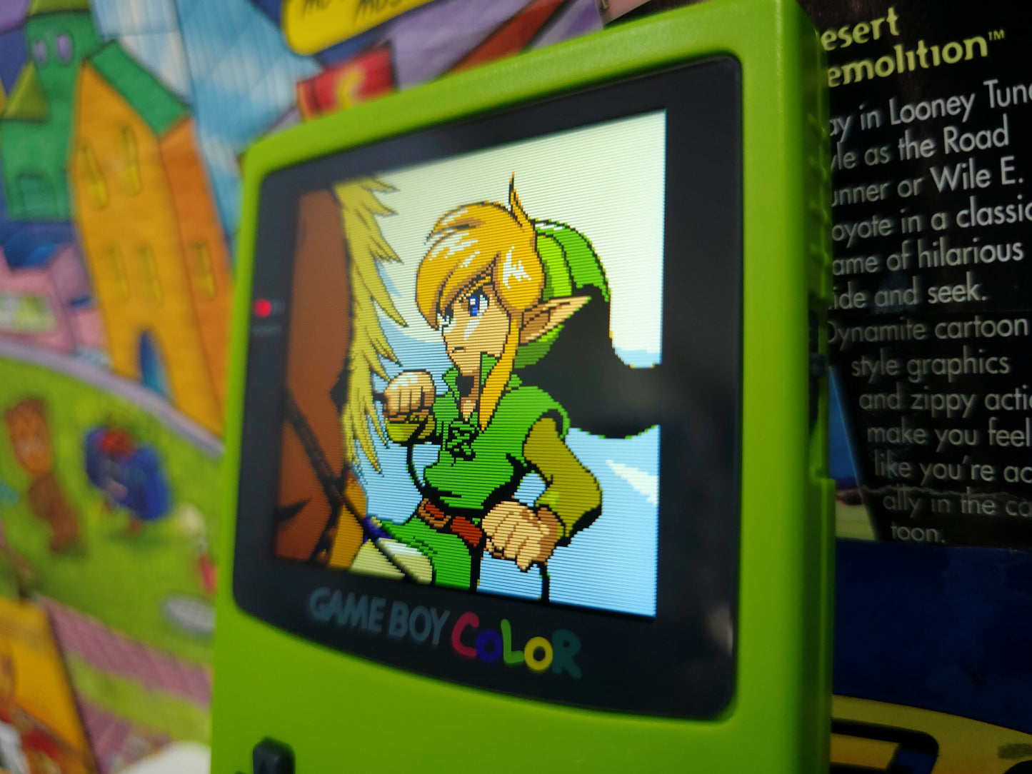 GameBoy Color (IPS SCREEN) (USB-C Rechargeable Battery)