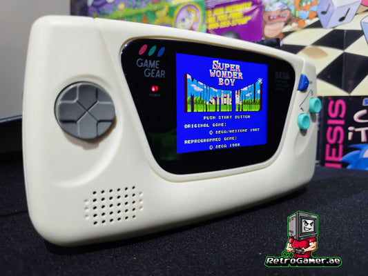 Sega Game Gear White (LCD Screen) (New Capacitors)