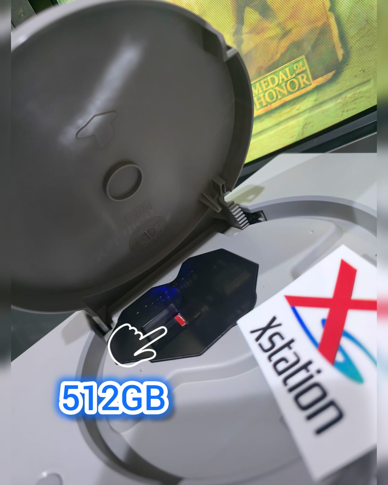 PLAYSTATION 1 WITH XSTATION MOD