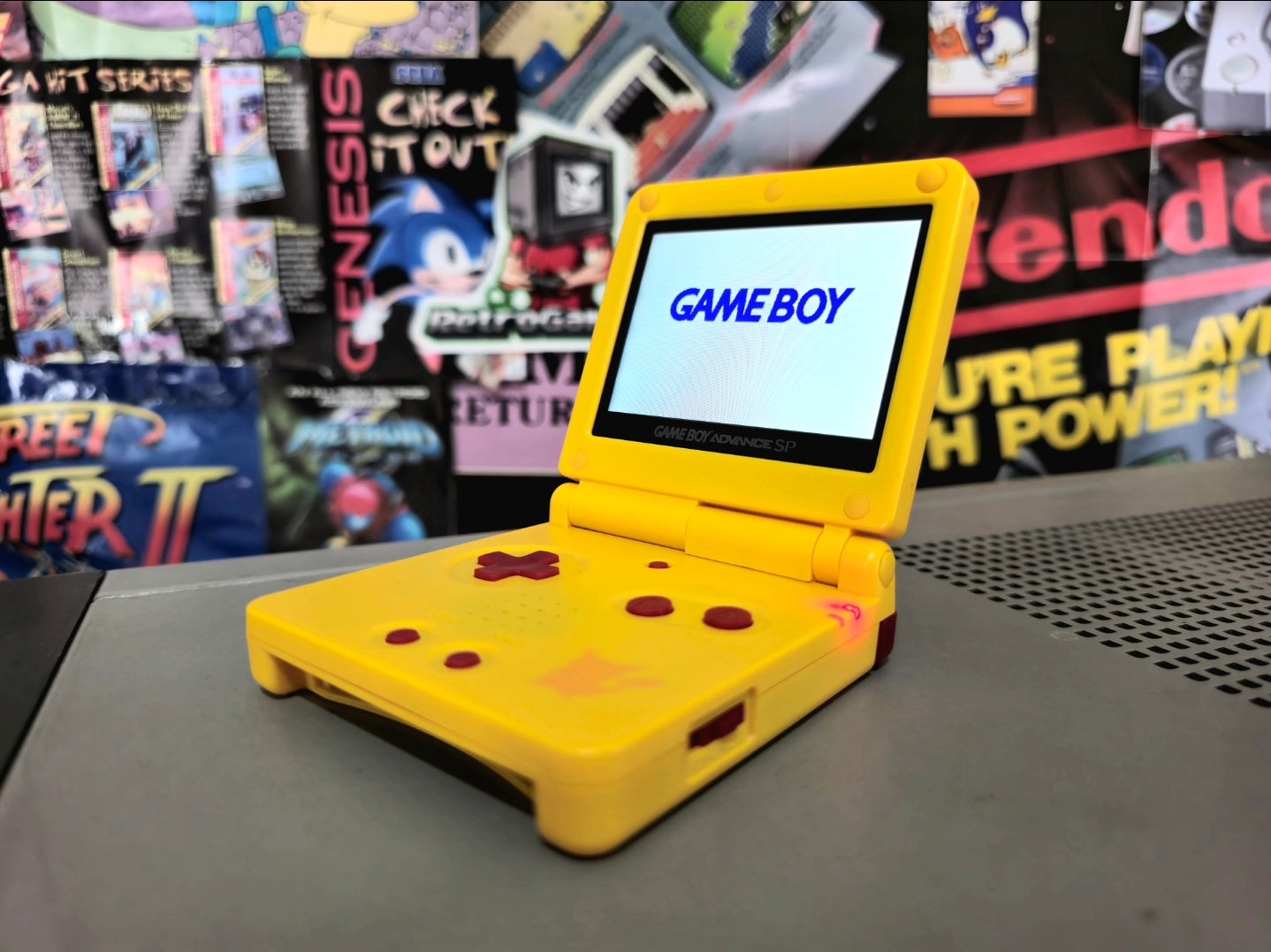 GameBoy Advance SP (IPS Screen)(Pikachu Edition)