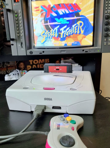Sega Saturn (Without Box)(White)