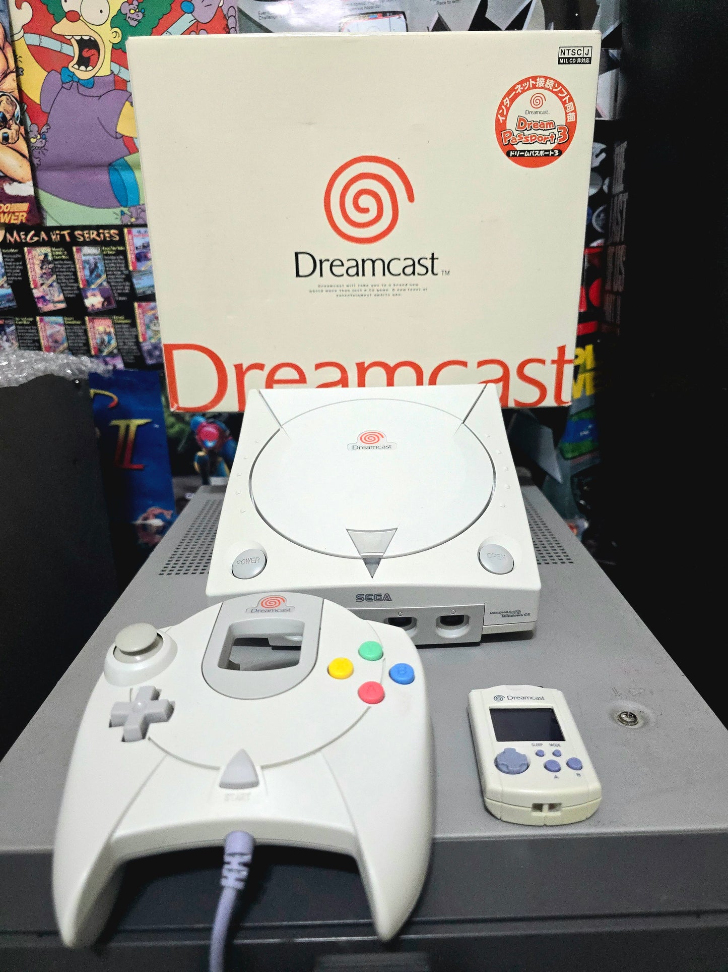 Sega Dreamcast GDEMU (110 Built in Games)(With Box)